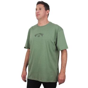 Imagem de Camiseta Extra Grande Billabong Mid Arch Verde-Unissex