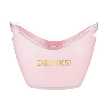 Imagem de Slant Collections Balde de gelo acrílico para bebidas, 27,4 cm L x 20,3 cm A x 20,3 cm P, bebidas