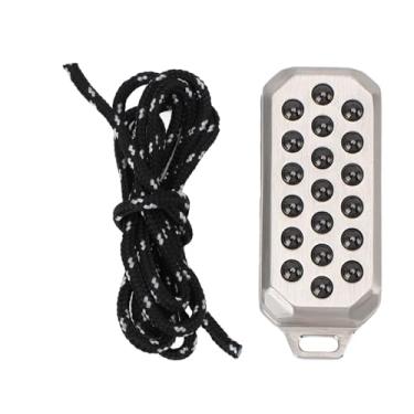 Imagem de Ainoli push card slider 304 aço inoxidável alívio do estresse descompressão mão push card slider brinquedo com corda