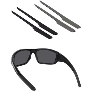 Imagem de BLAZERBUCK Meias de substituição para óculos de sol Oakley Valve OO9236 - Preto + Cinza