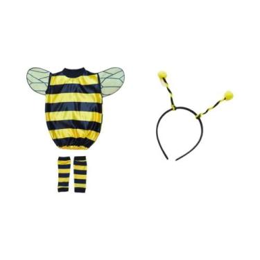 Imagem de Fantasia De Abelha Infantil Com Tiara Para Apresentações Inesquecíveis