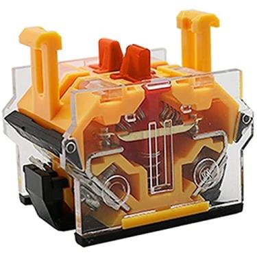 Imagem de LA38-11Y/2 LA38-20Y/3 22mm Seletor de botão interruptor de chave de bloqueio rotativo 2 3 posições 1NO1NC 2NO com 2 teclas interruptor de botão de travamento (cor: 2nc)