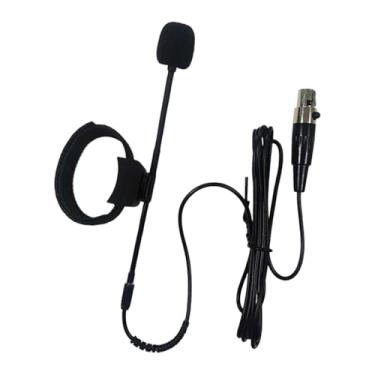 Imagem de Esquirla Microfone de clipe para instrumento musical, microfone condensador profissional universal com cabo, rotação de 360° ajustável para flauta Hulusi, 4 Pinos