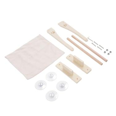 Imagem de KUIDAMOS Poleiro para Janela de Gato, Forte Sucção, Economia de Espaço, Janela de Madeira, Cama de Rede para Sol, Iluminado, Local de Relaxamento para Gatos Felizes