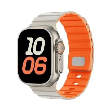 Imagem de Pulseira De Silicone Magnética De 49mm 46mm 45mm 44mm 41mm 42mm Para A