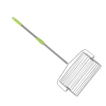 Imagem de TOPINCN Selecionador de Bola de Tênis, Coletor de Bola de Tênis de Aço Inoxidável Com Alça Telescópica e Cesta Multifuncional Porca Coletor Rolo Ferramenta de Jardim para Fácil Coleta (L)