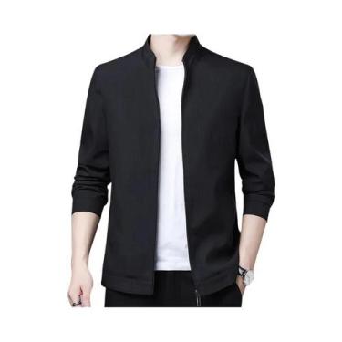 Imagem de Jaqueta Masculina Casual De Negócios Em Cor Sólida, Ajuste Solto, Casa
