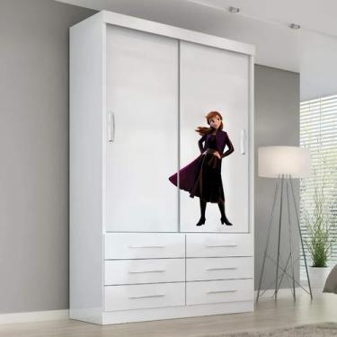 Imagem de Adesivo De Armário Frozen - Anna Mod01 - Lojinha Da Luc Adesivos