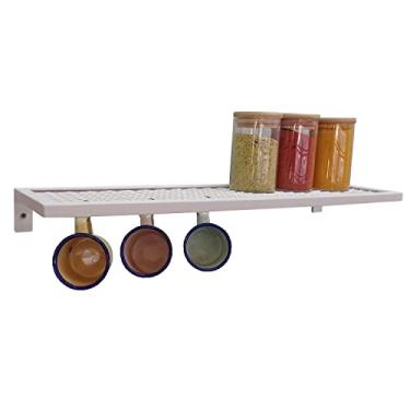 Imagem de Prateleira Strassis Design SD-3020 Metal Cor: Branca