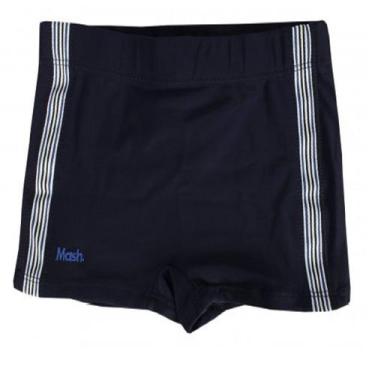 Imagem de Sunga Boxer Infantil Mash Liso/Estampada, Preto, Listra branco, GG