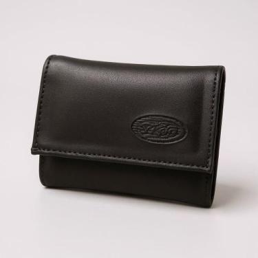 Imagem de Carteira Masculina Fechamento em tiras autocolantes Preta e Marrom Doc