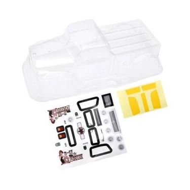 Imagem de Carcaça De Plástico Transparente Para Crawler RC SCX24 Escala 1/24 Com