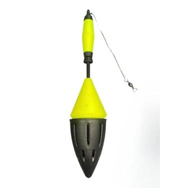 Imagem de Boia de Pesca Cascavel com Chumbo Integrado, Design Aerodinâmico e Excelente Estabilidade na Água Arremesso Longo, Flutuado, Tilápia Tambaqui (Laranja)