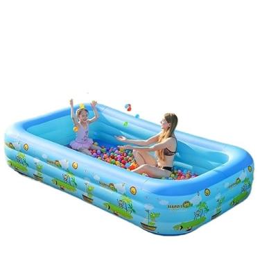 Imagem de Piscina Inflável Retangular Resistente praia piscina boxe(260x165x58CM)