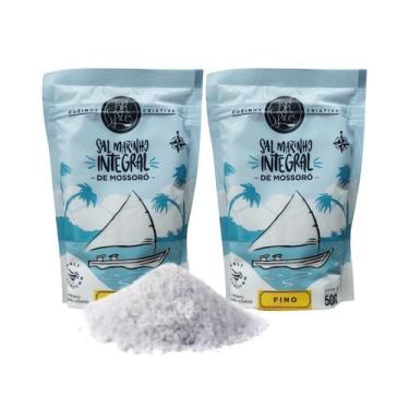 Imagem de Kit Sal Marinho Fino Integral de Mossoró Sem Antiumectante - BR Spices