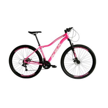 Imagem de Bicicleta bike aro 29 mtb alumínio ksx sd7 21v câmbio shimano, Rosa ch