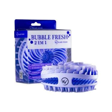 Imagem de Escova Esponja Bubble Fresh em Silicone para Corpo e Cabelos Klass Vou