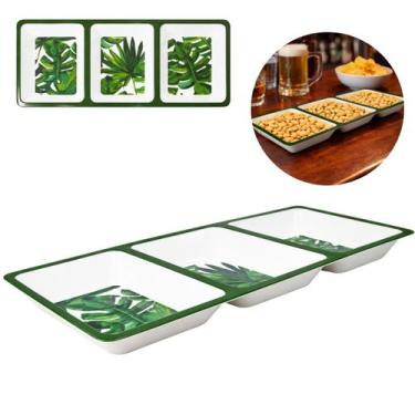 Imagem de Petisqueira Melamina Com 3 Divisórias Estampada Premium - Chinatown