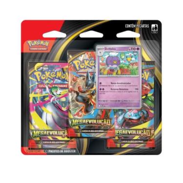 Imagem de Cartas Pokémon Mega Evolução com 19 Cards - Copag - - Drifblim