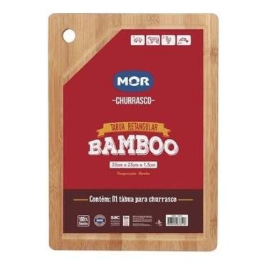Imagem de Tábua De Corte De Carne 35x25cm De Madeira Bambu - mor, Marrom