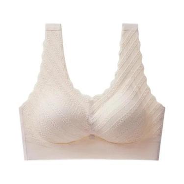 Imagem de Sutiã Esportivo Feminino Sem Costura, Sem Fio, Push-up, Macio, Íntimo,