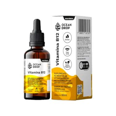 Imagem de Vitamina B12 de Metilcobalamina Sabor Morango 30 Ml - Gotas