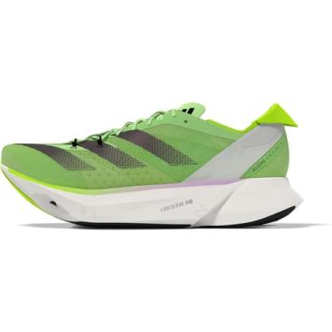 Imagem de adidas Tênis adulto unissex Adizero Adios PRO 3, Verde/Aurora/Lem, 44 BR