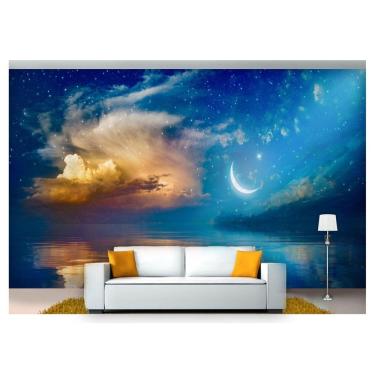 Imagem de Papel De Parede Lua Noite Praia Luz Do Luar  Lua45