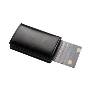 Imagem de Porta-cartões De Crédito Slim Minimalista Com RFID, Carteira Antifurto