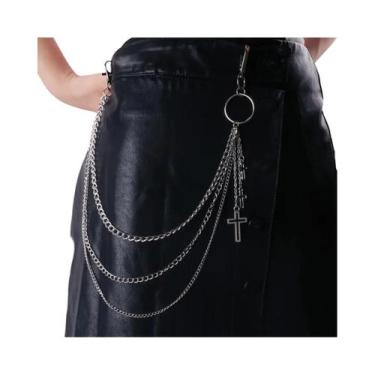 Imagem de Chaveiro Masculino Punk Street Com Múltiplas Camadas, Joia Hip Hop, Co