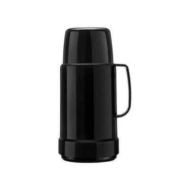 Imagem de Garrafa Térmica GLT Rolha 500ml Preta Invicta, 500ml, Preto