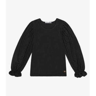 Imagem de Blusa Infantil Manga Longa Trick Nick Preto-Feminino