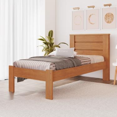 Imagem de Cama Solteiro Rubi Conquista Móveis - Cinamomo
