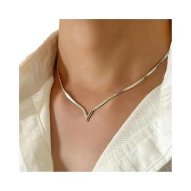 Imagem de Colar Personalizado Feminino Moderno Com Design Simples, Acessório Par