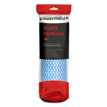 Imagem de Pano Multiuso com 25 Unidades Azul Powermaid Pano Multiuso comm 25 Unidades Azul Powermaid