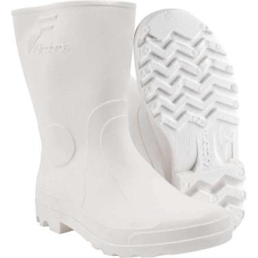 Imagem de Bota de PVC Branca, Cano Curto, sem Forro, 40, Vulcabras OstenVonder