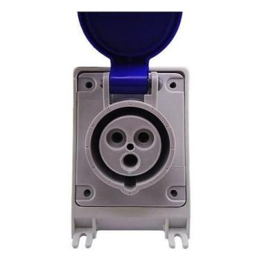 Imagem de Tomada Sobrepor 2P+T 16A 200/250V IP44 Steck N3006