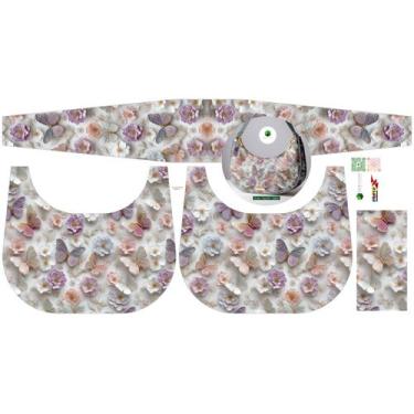 Imagem de Painel Bolsa Canoa Borboletas e Flores - PX