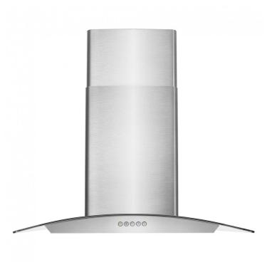Imagem de Coifa de parede 76cm COSMO inox escovado vidro curvo 646 m³/h comando por botão filtros...