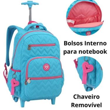Imagem de Mochila De Rodas 360º Metalizada Para Notebook - Seanite