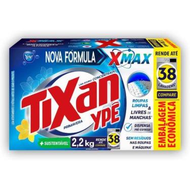 Imagem de Sabão pó Ypê Pro Tixan primavera antibacterial caixa 2.2 kg