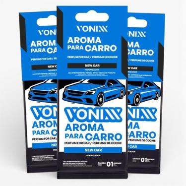 Imagem de Kit 3 Aromatizador Carro Vonixx New Car Cheirinho - 33314, Vonixx