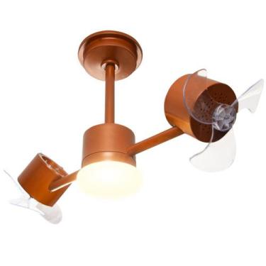Imagem de Ventilador de Teto Treviso Infinit LED Cobre Controle Remoto