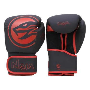 Imagem de Luvas de Boxe Muay Thai Naja Viper Profissional Vermelho 16 OZ