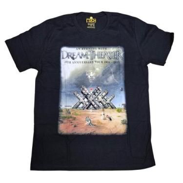 Imagem de Camiseta Dream Theater Blusa Banda Rock Unissex Bo3073 - Bandas, Preto