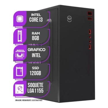Imagem de Computador PC Urbe Intel Core i3, 8GB DE RAM, SSD 128GB