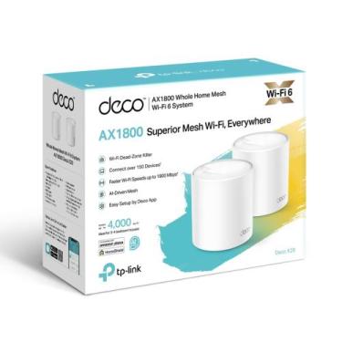 Imagem de Roteador Wifi 6 Mesh Dual Band Tp-Link Deco X20 AX1800 Wireless - 150 