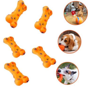 Imagem de Brinquedos atacados osso borracha resistente cachorros - 123Útil