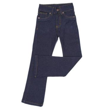 Imagem de Calça Flare Infantill Feminina Azul Escuro Dock's 33060, 16, Azul escu