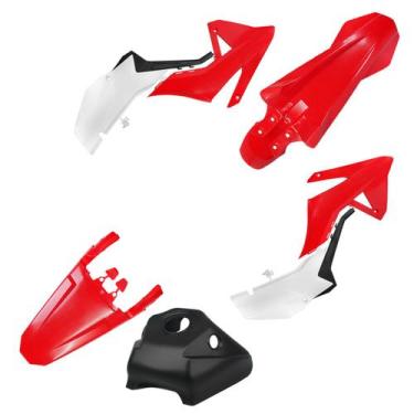 Imagem de Kit Carenagem Amx Adventure Honda Xr 250 Tornado, Vermelho/Branco